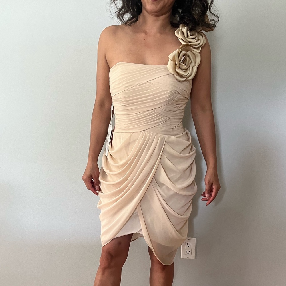 Tan formal dress